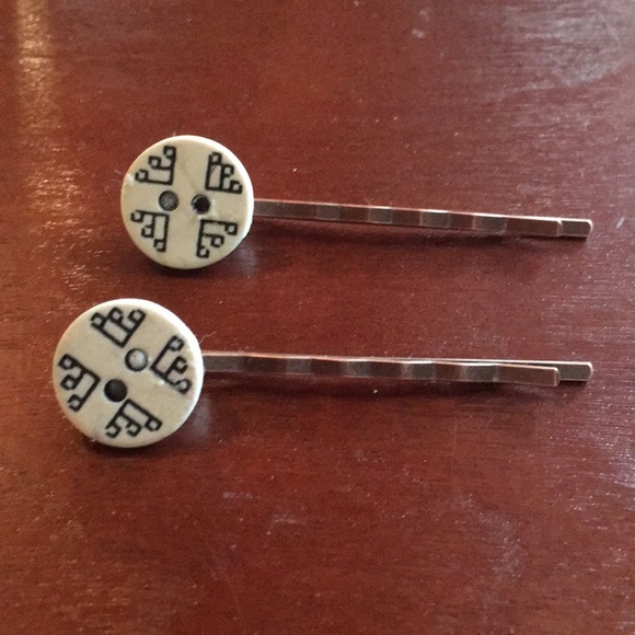 Handmade Accessories Vintage Buttons Hair Pins Ooak Poshmark